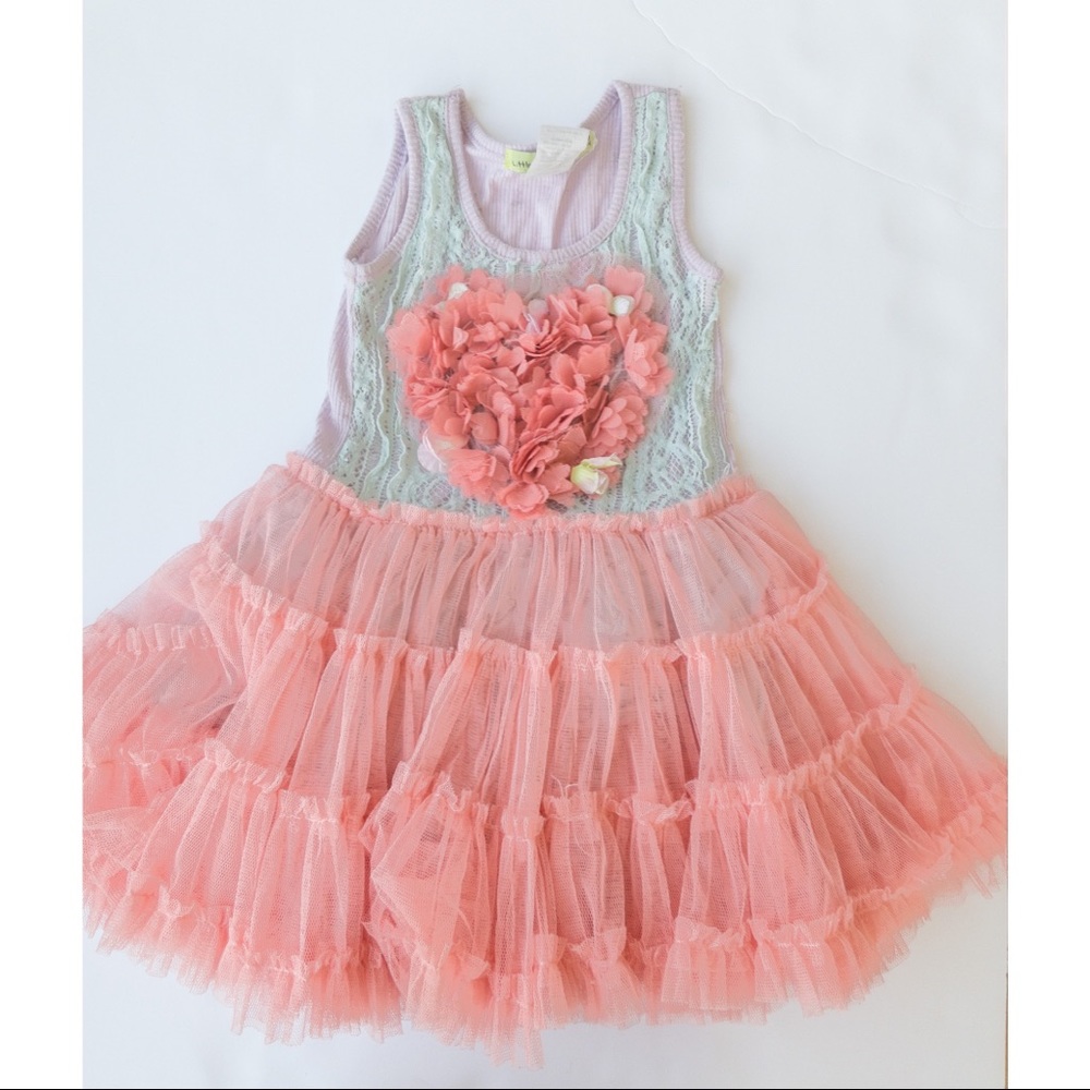 Little Mass 2T Peach Dress